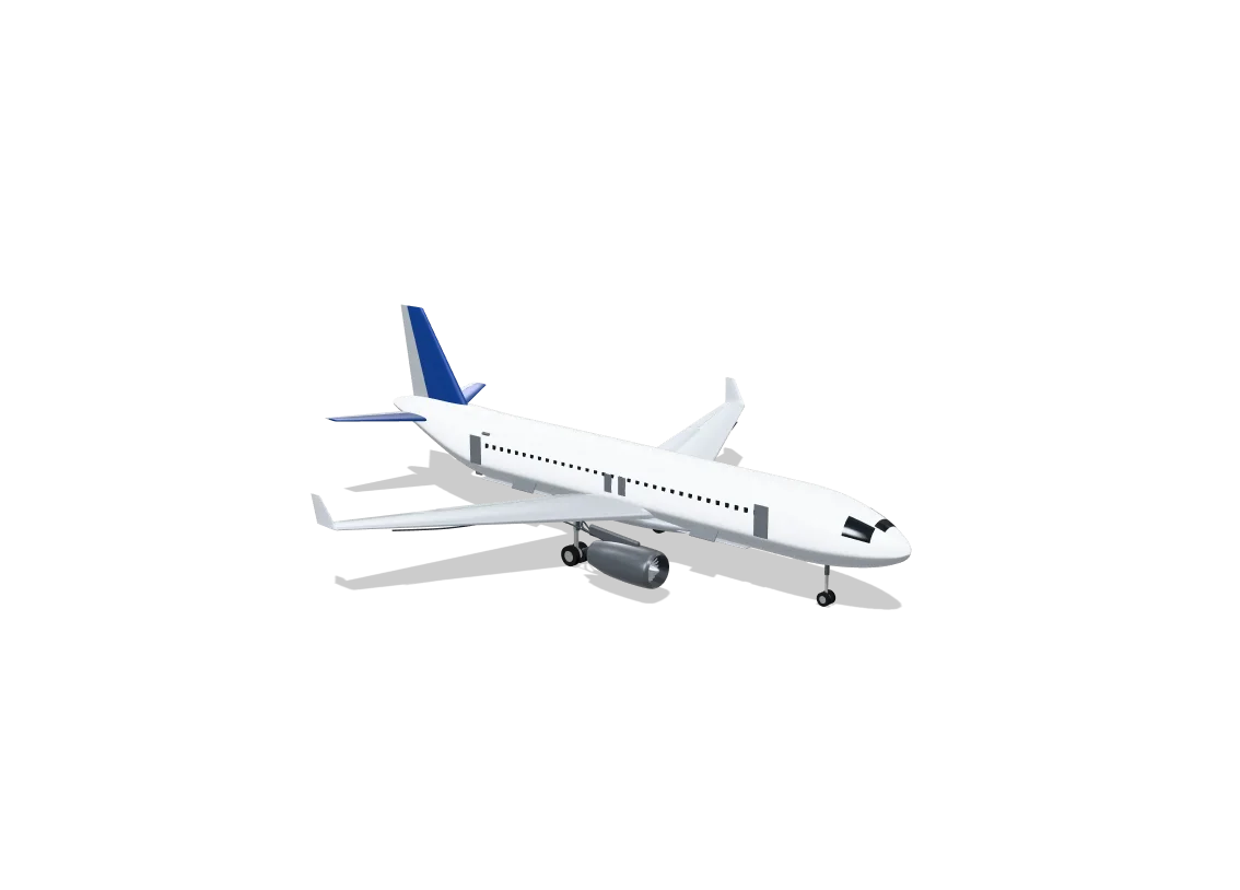 Aeroplane as a 3D model you can pull apart