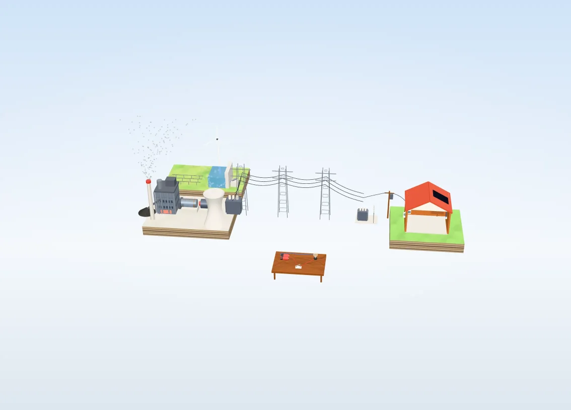Electricity as a 3D model you can pull apart