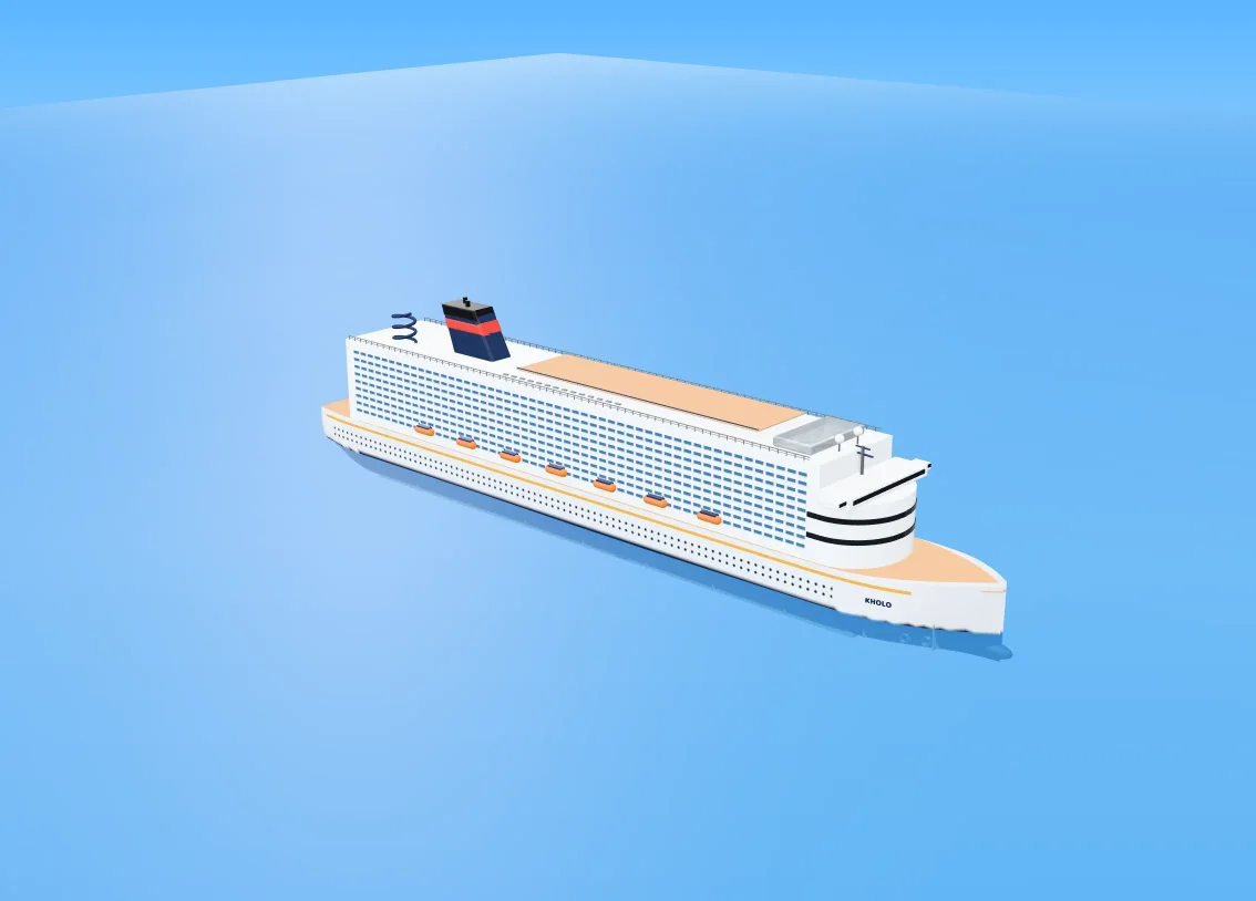 Cruise ship as a 3D model you can pull apart