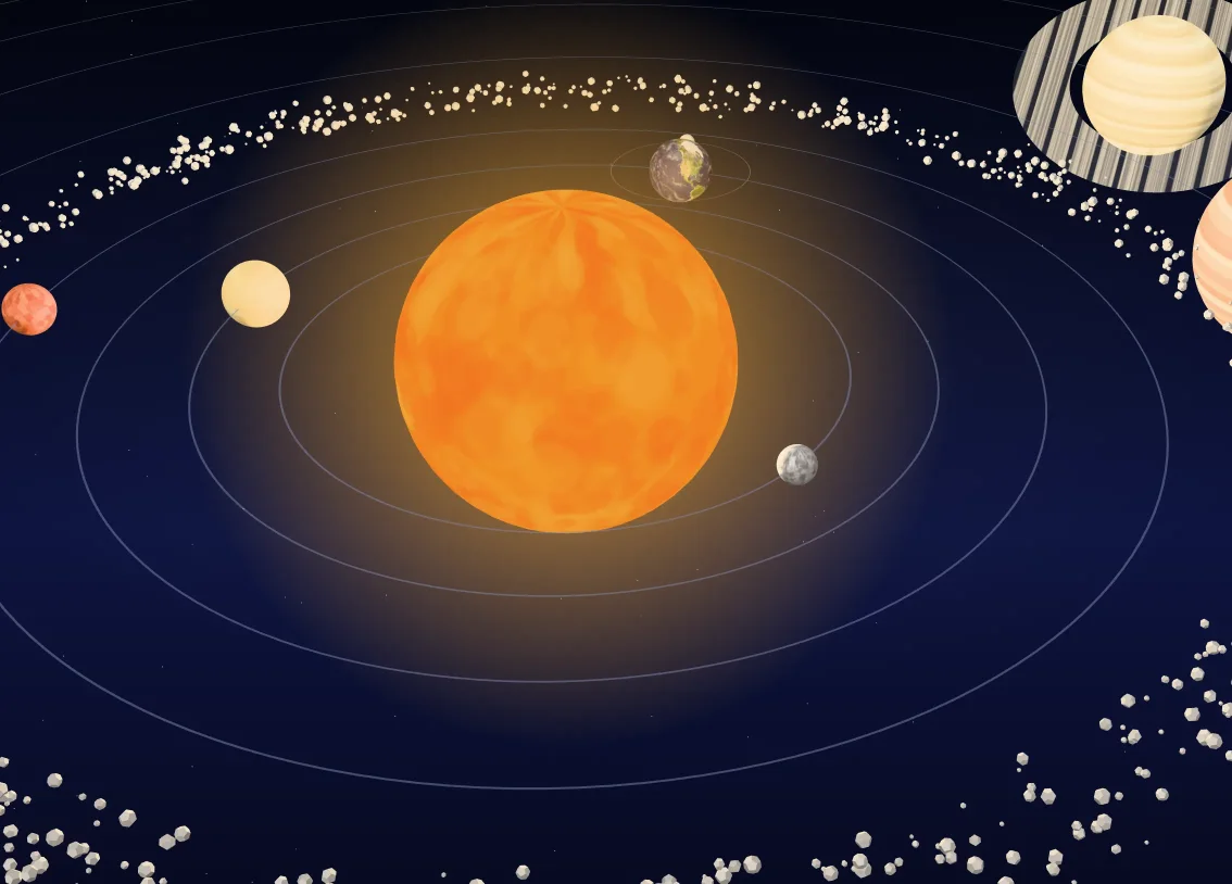 Solar system as a 3D model you can pull apart